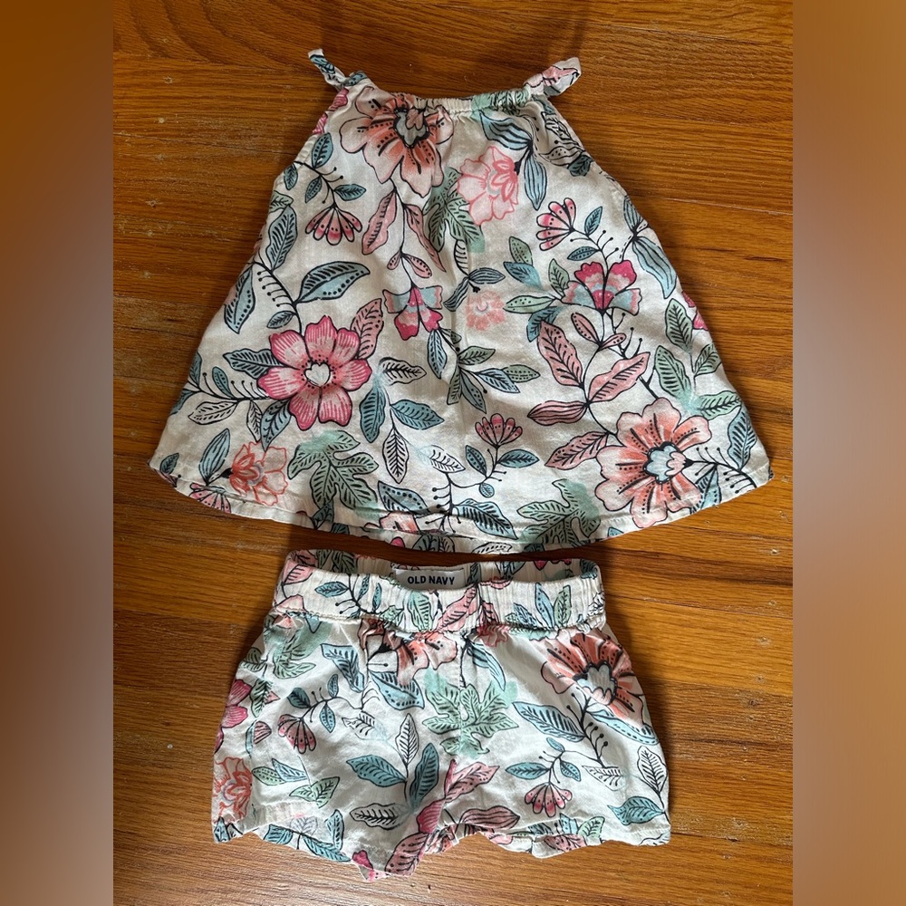Toddler old navy 18-24 months linen blend short set